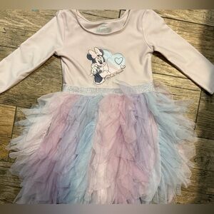 Disney Minnie Mouse Pink and Blue Tulle Dress